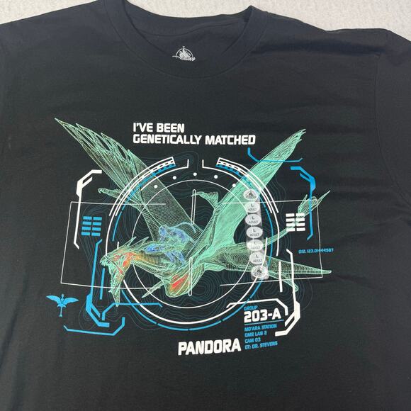 Avatar Pandora Disney Parks Animal Kingdom Shirt Black Large New without Tag - Picture 1 of 5